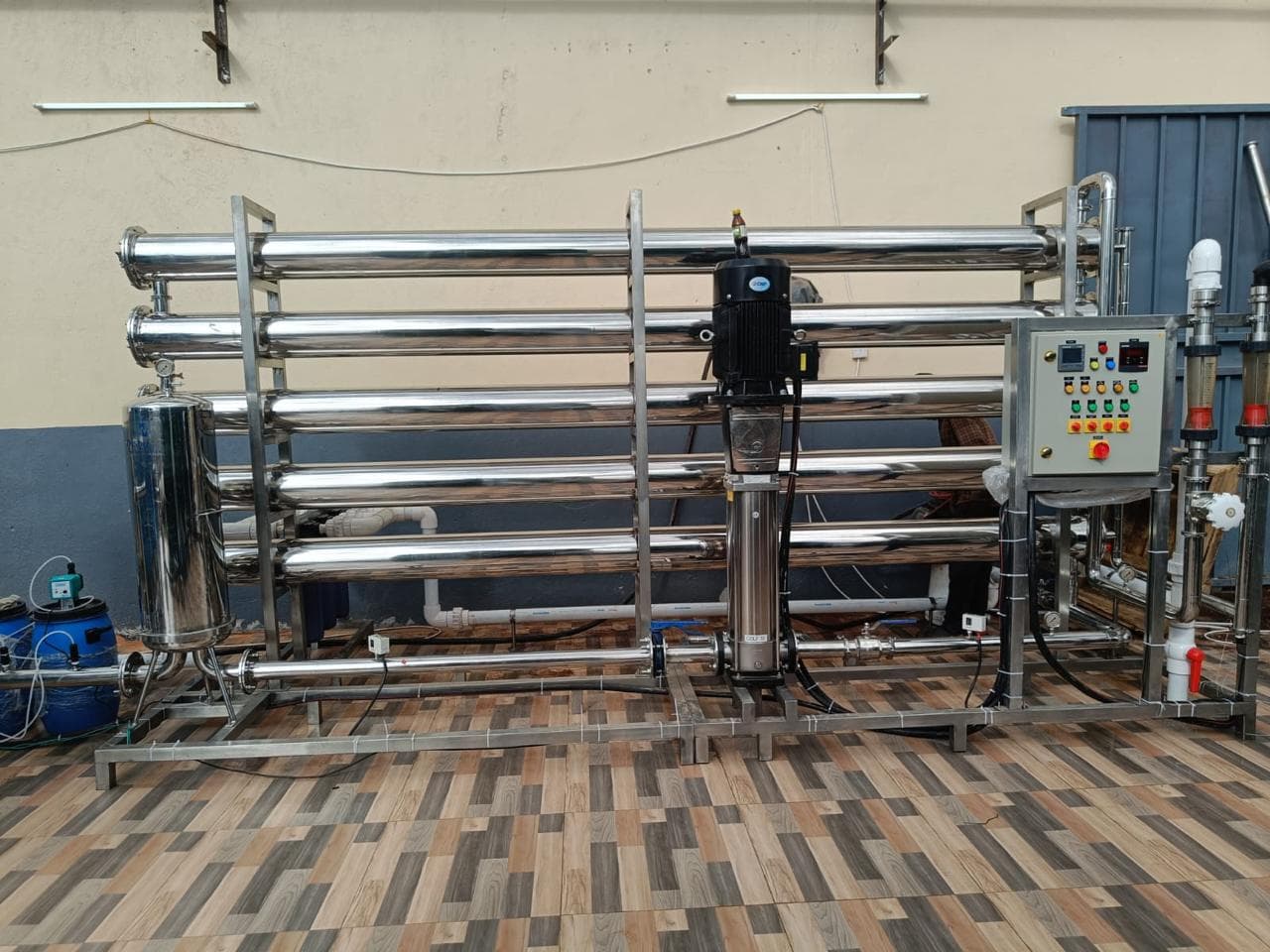 Industrial RO plant installed by Nishu Enterprises